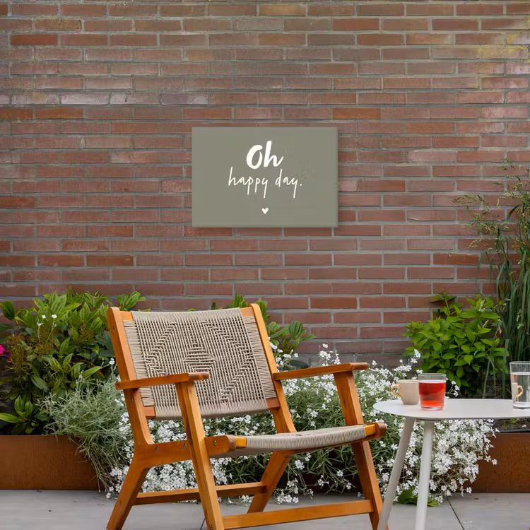 Buiten canvas - Oh happy day - Quotes - Tekst - Zomer — 2