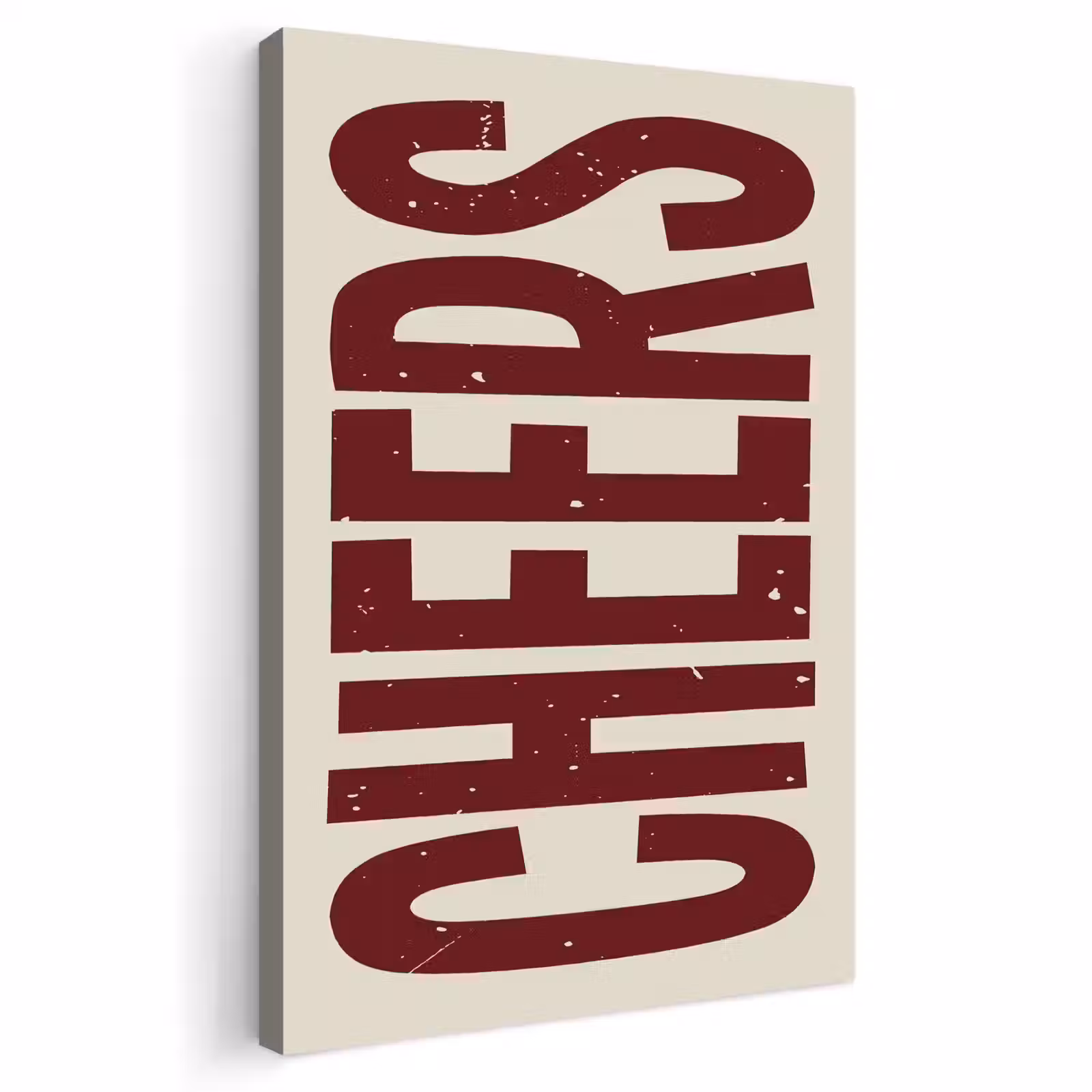Buiten canvas - Red - Cheers - Decoratie - Beige — 1