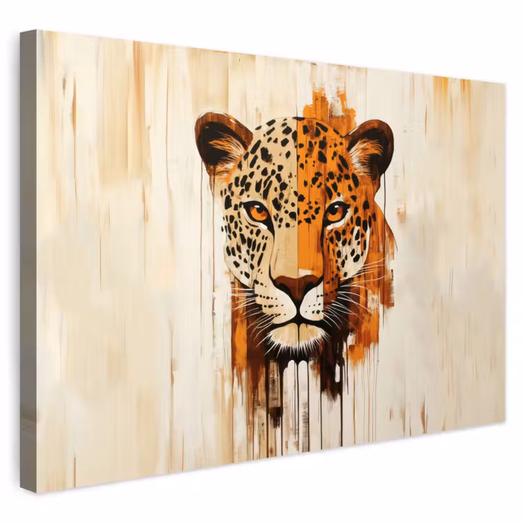 Buiten canvas - Luipaard - Symmetrisch - Strepen — 1