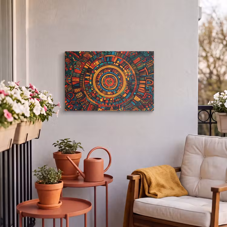 Buiten canvas - Mandala - Cirkels - Patronen — 4