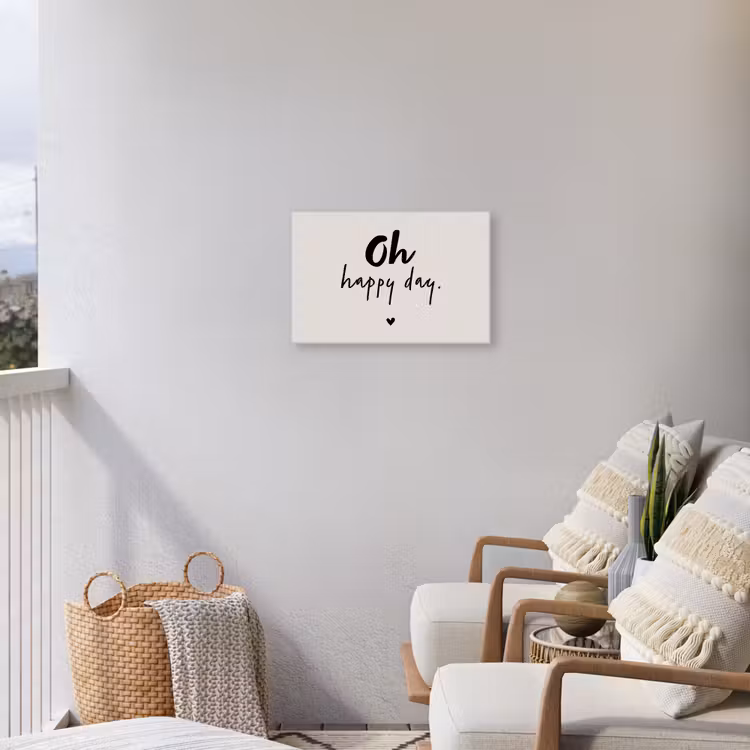 Buiten canvas - Tekst - Oh happy day - Quotes - Blij — 4