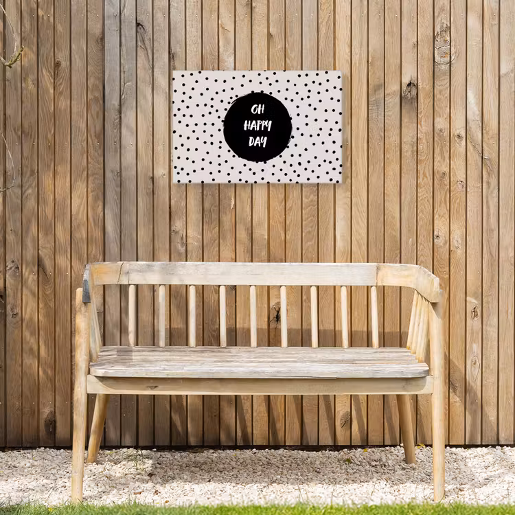 Buiten canvas - Quotes - Gelukkig - Tekst - Oh happy day — 3