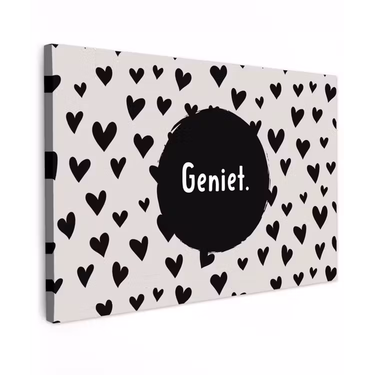 Buiten canvas - Quotes - Hartje - Tekst - Geniet — 1