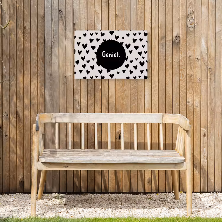 Buiten canvas - Quotes - Hartje - Tekst - Geniet — 3