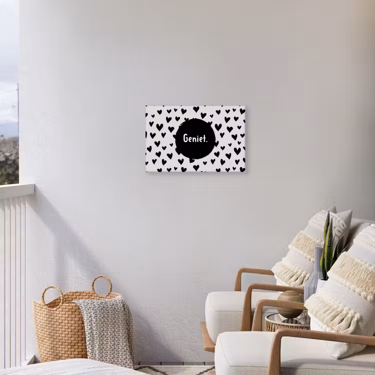 Buiten canvas - Quotes - Hartje - Tekst - Geniet — 4