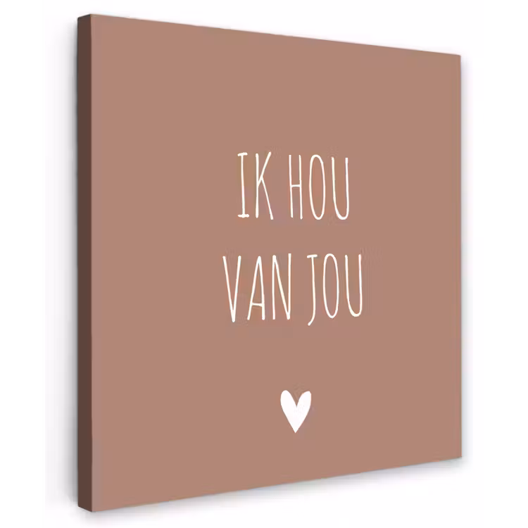 Buiten canvas - Quotes - Ik hou van jou - Spreuken — 1