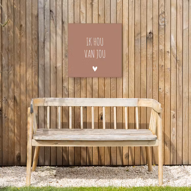 Buiten canvas - Quotes - Ik hou van jou - Spreuken — 3