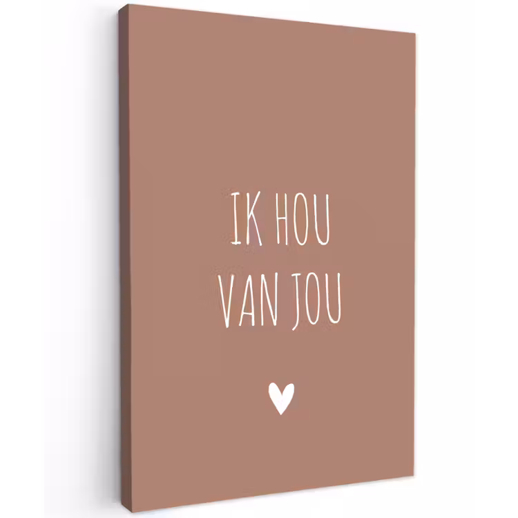 Buiten canvas - Spreuken - Ik hou van jou - Quotes — 1