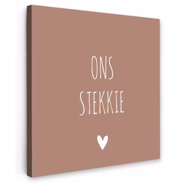 Buiten canvas - Spreuken - Ons stekkie - Quotes — 1