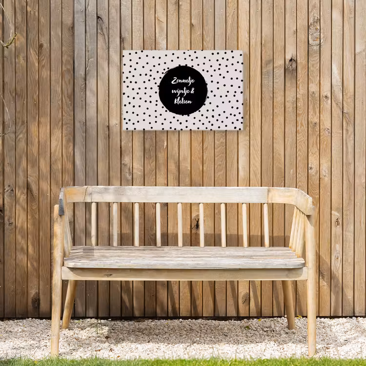 Buiten canvas - Tekst - Quotes - Zonnetje, wijntje & kletsen - Wijn — 3