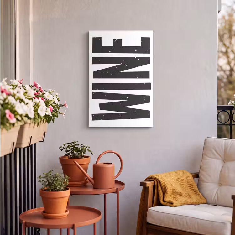 Buiten canvas - Vintage - Japandi - Wine - Decoratie — 4