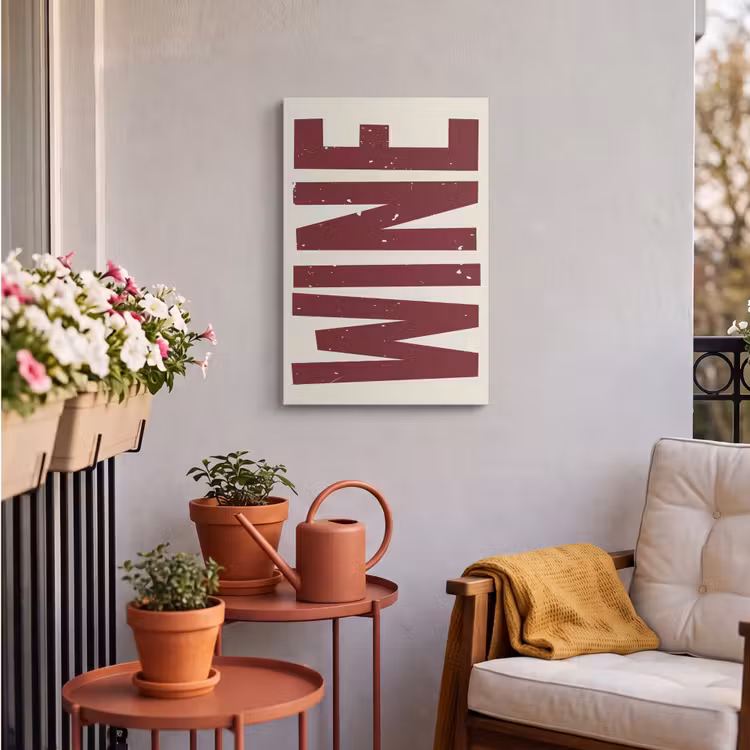 Buiten canvas - Wine - Red - Decoratie - Japandi — 4