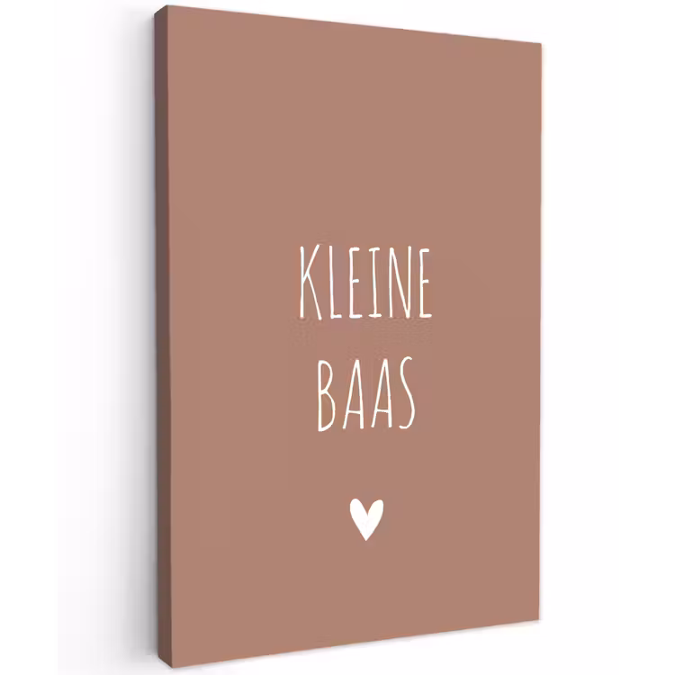 Buiten canvas - Spreuken - Kleine baas - Quotes — 1