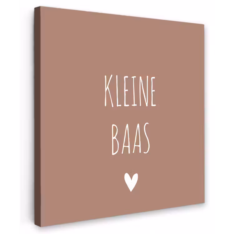 Buiten canvas - Spreuken - Quotes - Kleine baas — 1