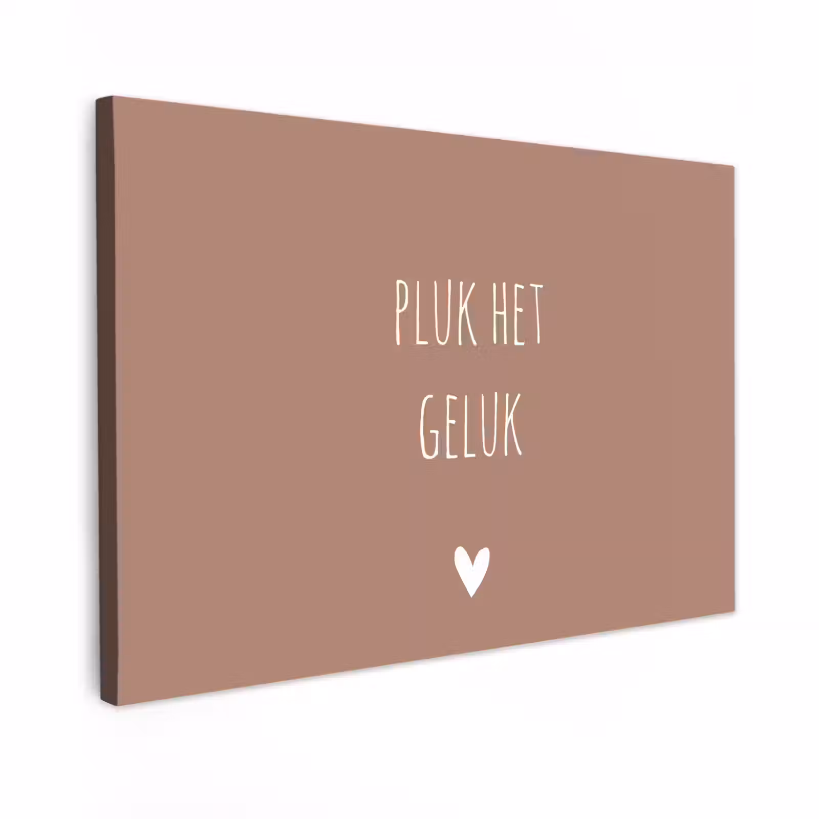 Buiten canvas - Pluk het geluk - Spreuken - Quotes — 1