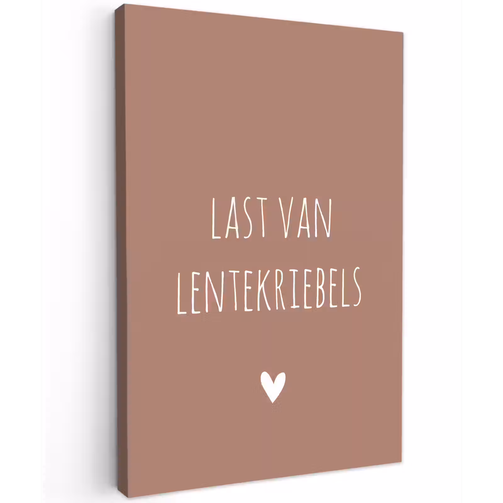 Buiten canvas - Spreuken - Last van lentekriebels - Quotes — 1