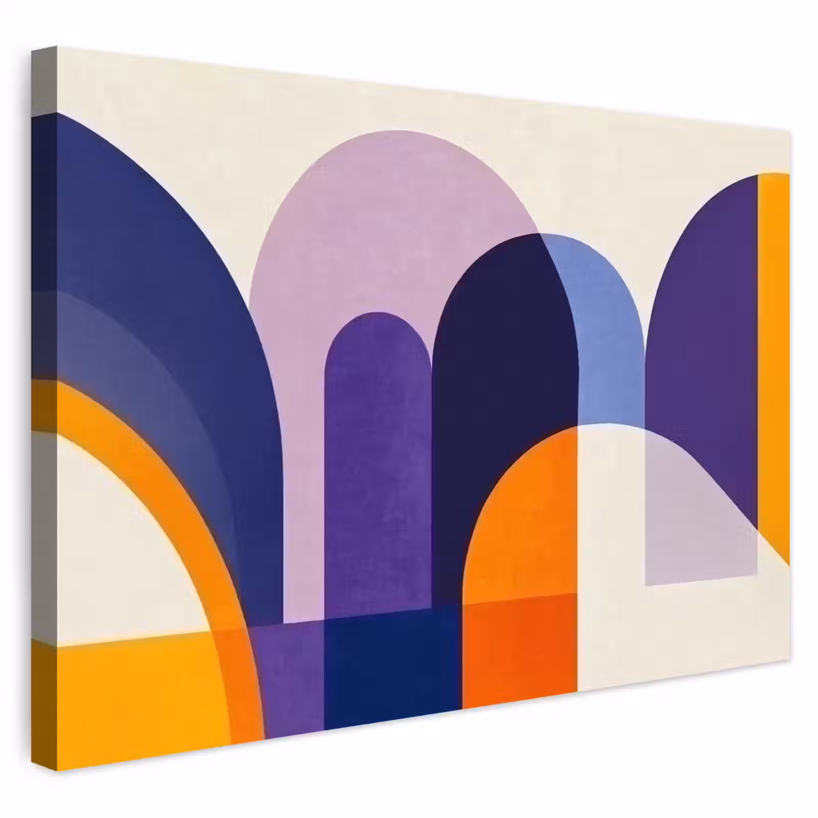Buiten canvas - Vormen - Abstract - Grafisch - Oranje — 1