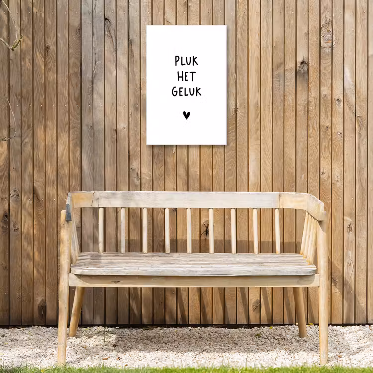 Buiten canvas - Pluk het geluk - Quotes - Spreuken — 3