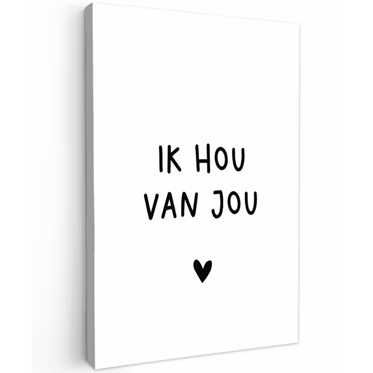 Buiten canvas - Quotes - Ik hou van jou - Spreuken — 1