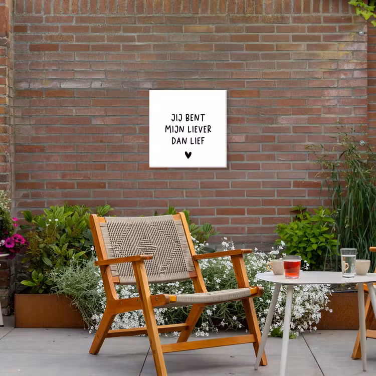 Buiten canvas - Quotes - Jij bent mijn liever dan lief - Spreuken — 2