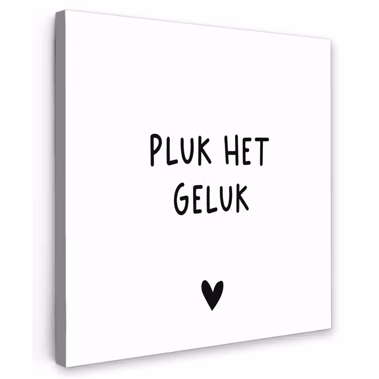Buiten canvas - Quotes - Pluk het geluk - Spreuken — 1
