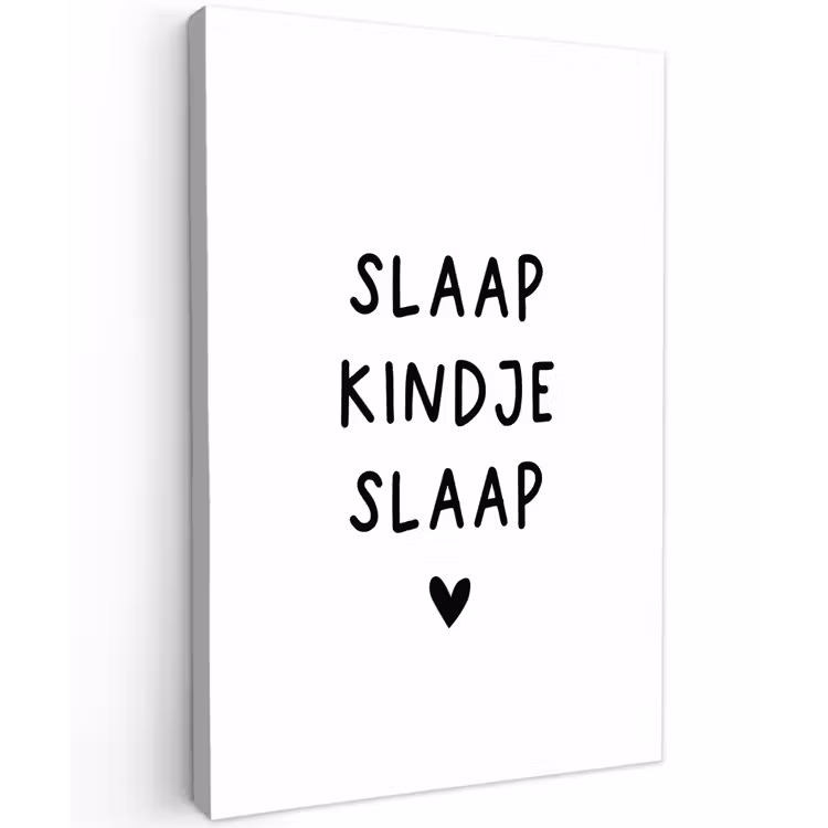 Buiten canvas - Slaap kindje slaap - Spreuken - Quotes — 1