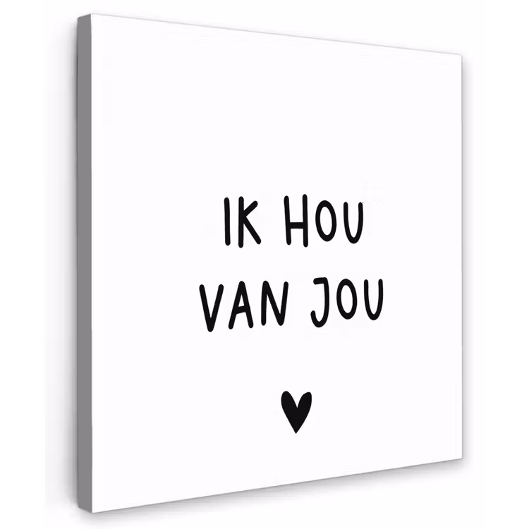 Buiten canvas - Spreuken - Ik hou van jou - Quotes — 1
