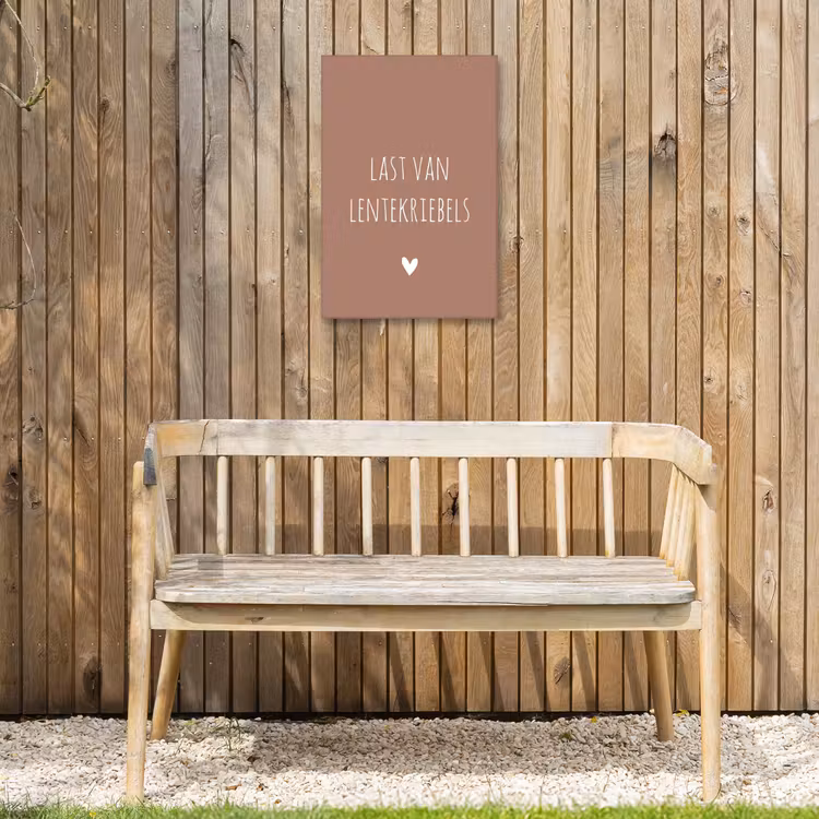 Buiten canvas - Spreuken - Last van lentekriebels - Quotes — 3