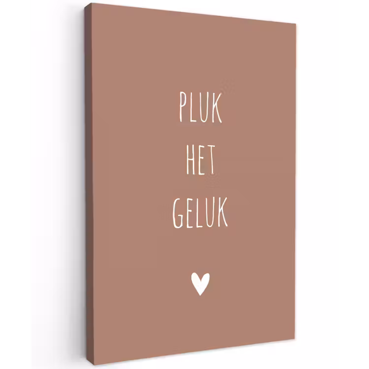 Buiten canvas - Spreuken - Pluk het geluk - Quotes — 1