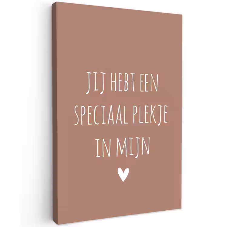 Buiten canvas - Spreuken - Quotes- Een speciaal plekje in mijn hart — 1