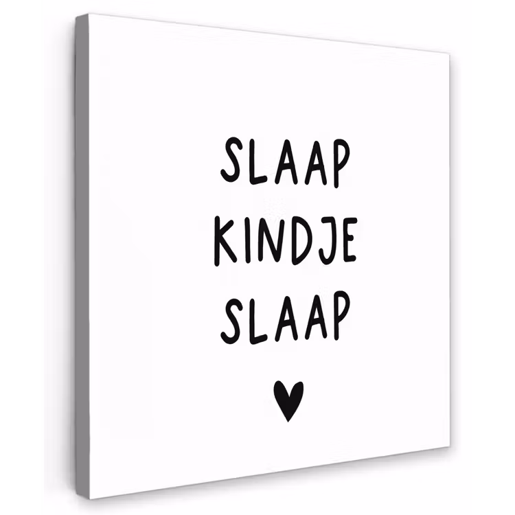 Buiten canvas - Spreuken - Quotes - Slaap kindje slaap — 1