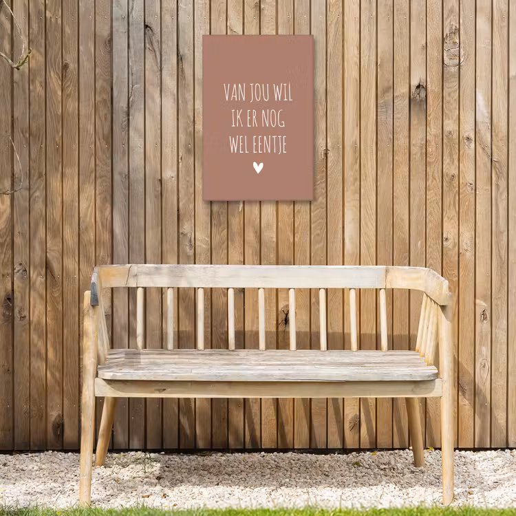 Buiten canvas - Van jou wil ik er nog wel eentje - Spreuken - Quotes — 3