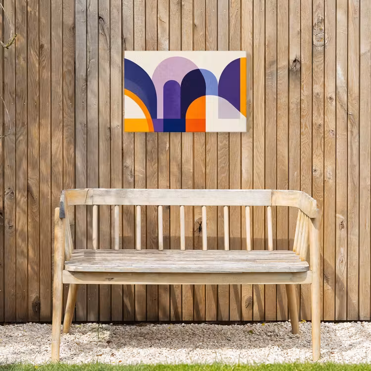 Buiten canvas - Vormen - Abstract - Grafisch - Oranje — 3