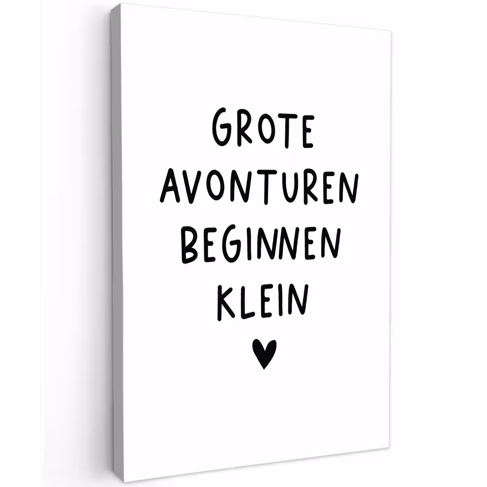 Buiten canvas - Quotes - Spreuken - Grote avonturen beginnen klein — 1