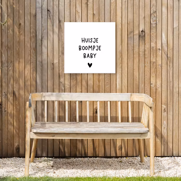 Buiten canvas - Spreuken - Huisje boompje baby - Quotes — 3