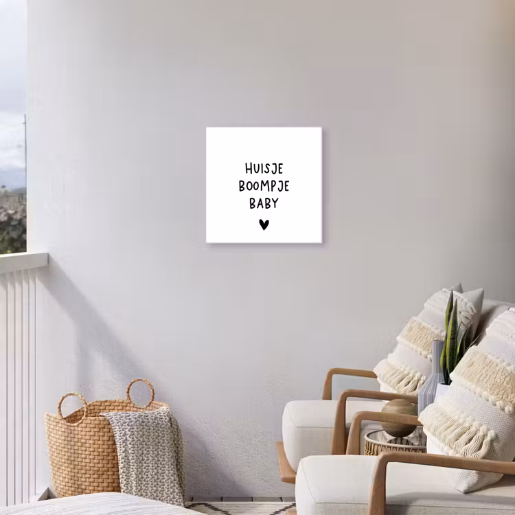 Buiten canvas - Spreuken - Huisje boompje baby - Quotes — 4