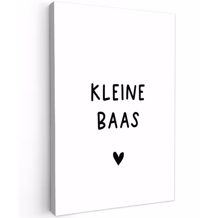 Buiten canvas - Spreuken - Kleine baas - Quotes — 1