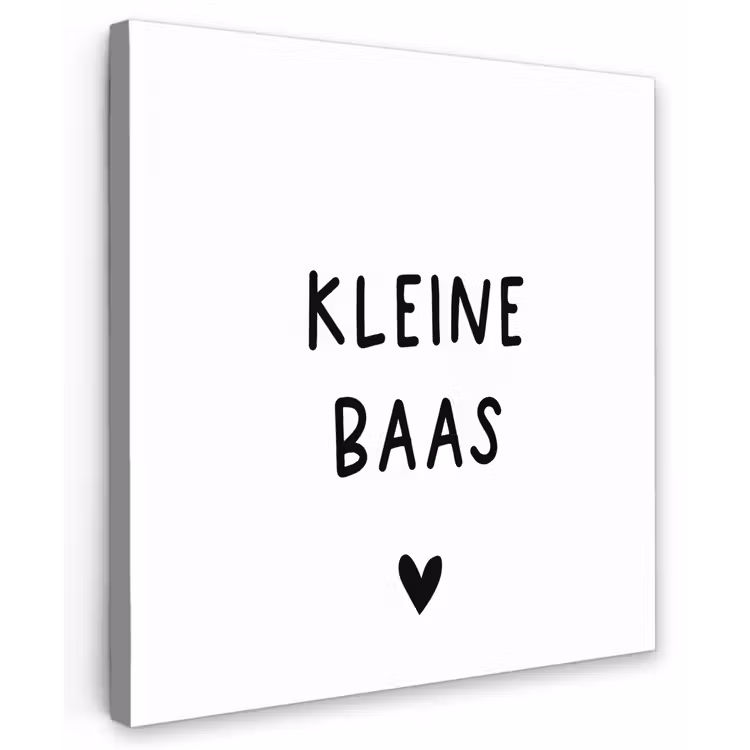 Buiten canvas - Spreuken - Kleine baas - Quotes — 1