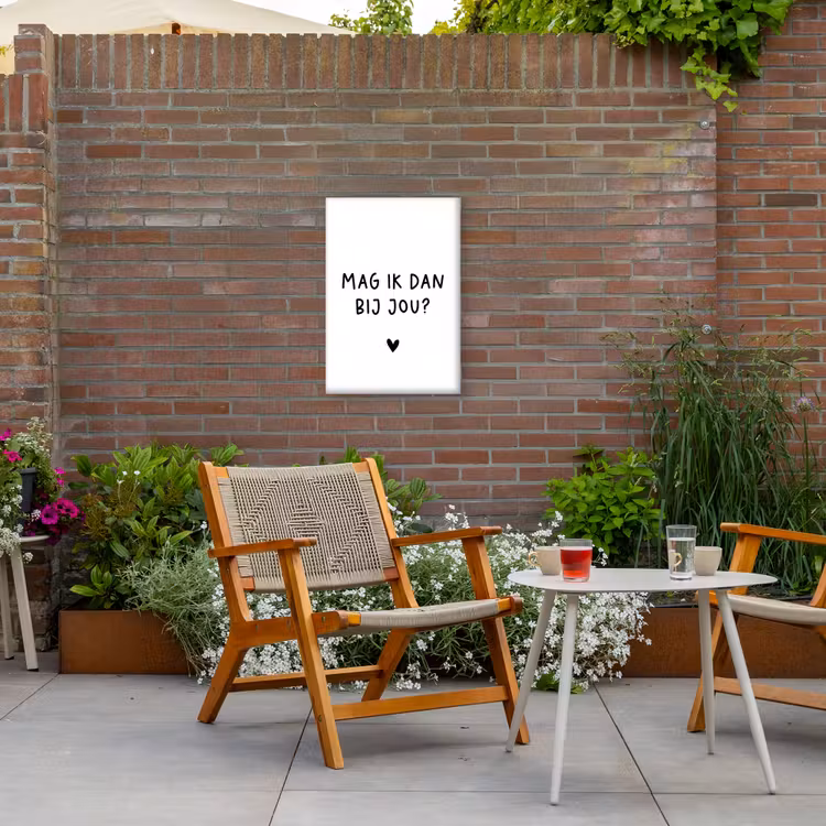 Buiten canvas - Spreuken - Mag ik dan bij jou - Quotes - Claudia de Breij — 2