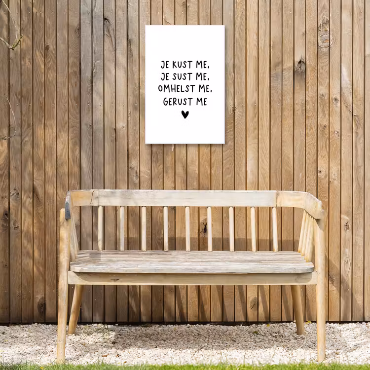Buiten canvas - Spreuken - Quotes - Je kust je je sust me - Maaike Ouboter — 3