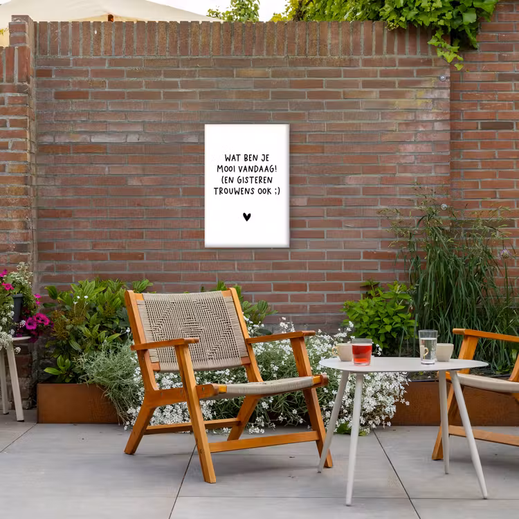 Buiten canvas - Spreuken - Wat ben je mooi vandaag - Quotes — 2