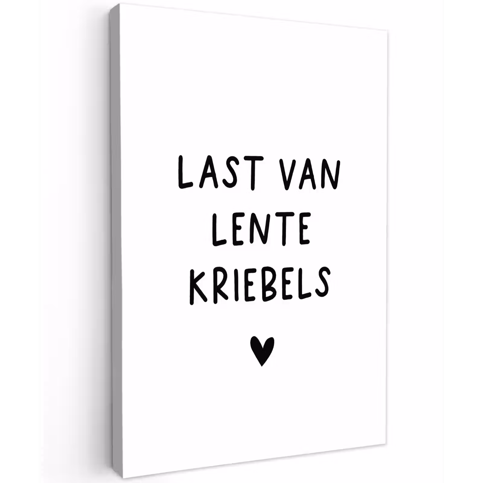Buiten canvas - Quotes - Last van lentekriebels - Spreuken — 1