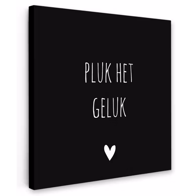 Buiten canvas - Quote - Spreuken - Pluk het geluk — 1