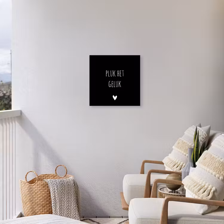 Buiten canvas - Quote - Spreuken - Pluk het geluk — 4