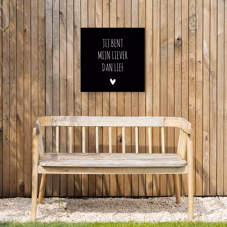 Buiten canvas - Quotes - Jij bent mijn liever dan lief - Spreuken — 3