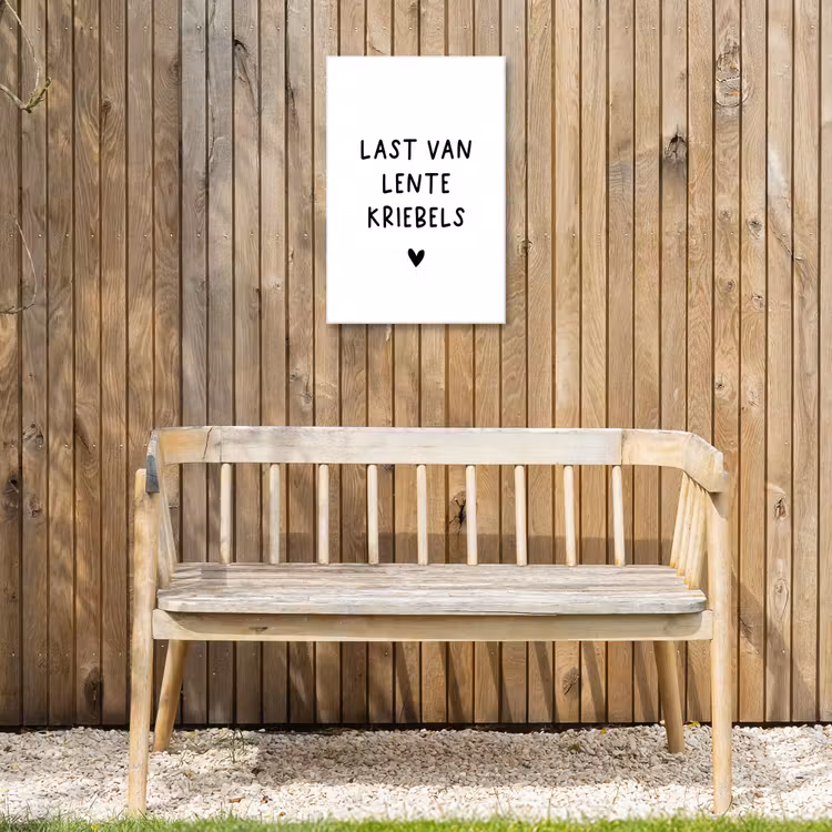 Buiten canvas - Quotes - Last van lentekriebels - Spreuken — 3