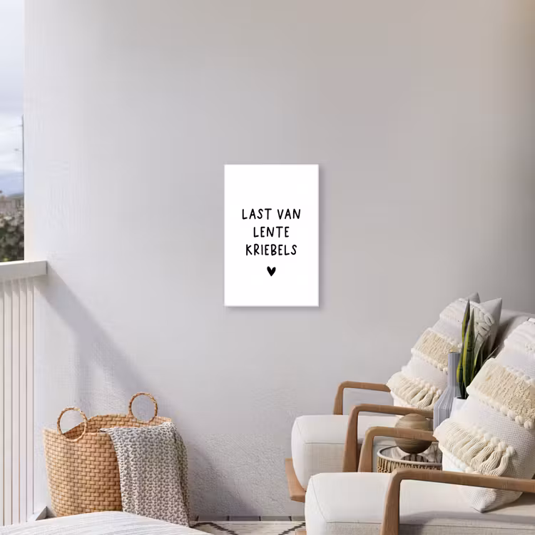 Buiten canvas - Quotes - Last van lentekriebels - Spreuken — 4