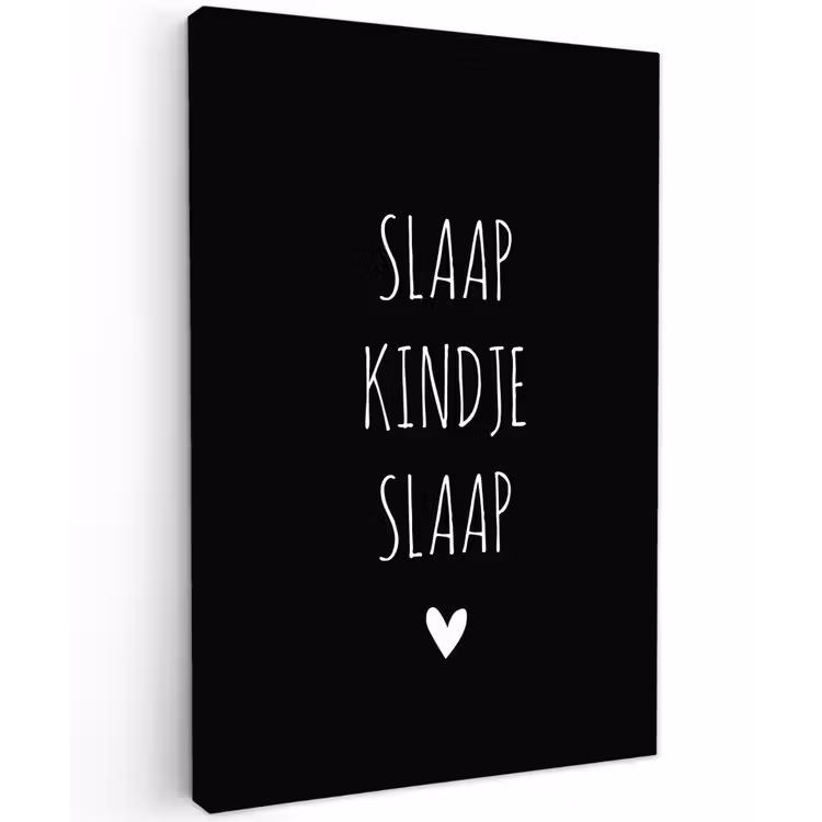 Buiten canvas - Quotes - Slaap kindje slaap - Spreuken — 1