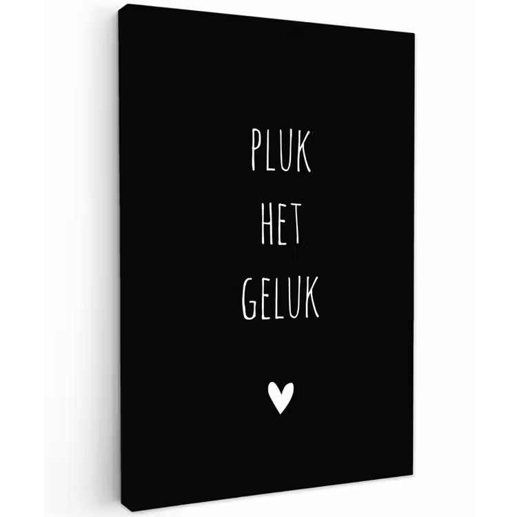 Buiten canvas - Quotes - Spreuken - Pluk het geluk — 1