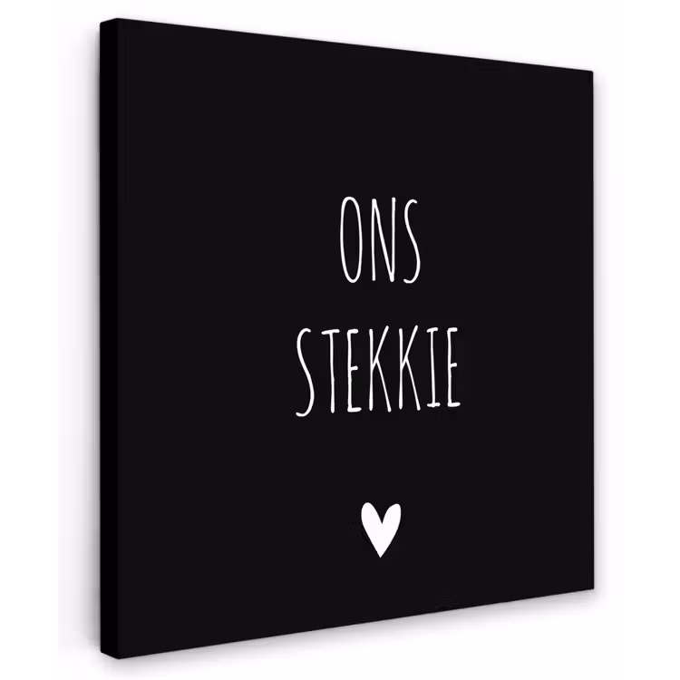 Buiten canvas - Quotes - Stekkie - Ons stekkie — 1
